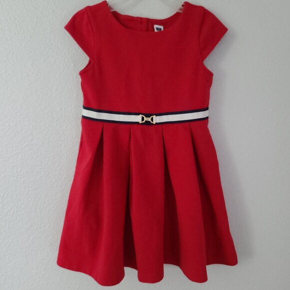 Janie and Jack Other - Janie and Jack girls Red Fit & Flare Dress with Belt Detail – Size 5
